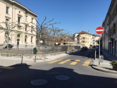Autre vue de la rue Fontanel à Carouge