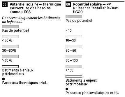 Potentiel solaire -thermique et PV